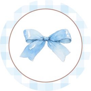 2039 baby shower cake topper: 2039 blue bundle