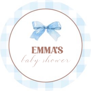 2039 round and square favor tag: 2039 blue bundle