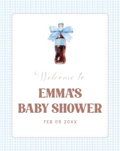 2039 Welcome sign 16x20: 2039 blue bundle