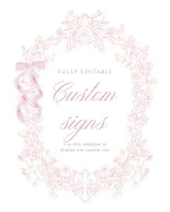 2040 pink custom sign 8x10: 2040 bundle