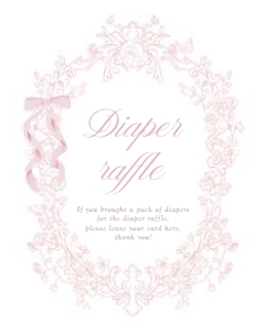 2040 pink Diaper raffle sign: 2040 bundle