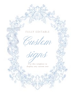 2040 blue custom sign 8x10: 2040 blue bundle