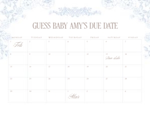 2040 blue Arrival date calendar 18x24: 2040 blue bundle
