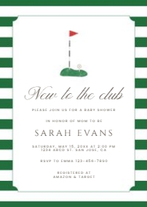 2041 green new to the club invite: 2041 green new to the club mini set