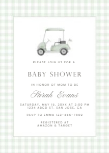 2041 sage green gingham invite: 2041 sage green gingham bundle