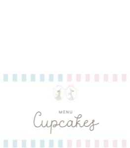 2011 Folded food menu card: Celebrate your little "silly goose" with this soft pastel pink an