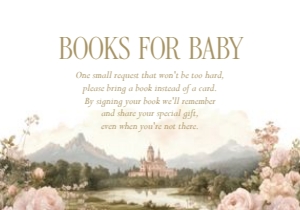 2042 books for baby 3.5x5: Princess Castle Enchanted Storybook Fairytale Theme Baby Shower B