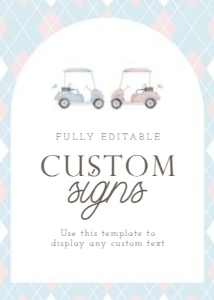 0204 baby shower custom sign 5x7: 0204 bundle