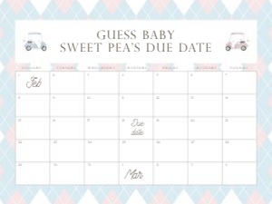 0204 Arrival date calendar 18x24: 0204 bundle