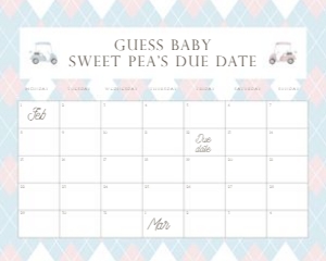 0204 Arrival date calendar 16x20: 0204 bundle