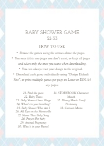 0204 baby shower game 3: 0204 bundle