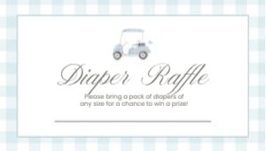 2041 blue golf baby raffle: 2041 blue gingham bundle