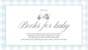 2041 blue golf Books for baby: 2041 blue gingham bundle