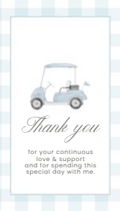 2041 blue golf rectangle favor tag: 2041 blue gingham bundle