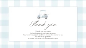 2041 blue golf gift box label: 2041 blue gingham bundle