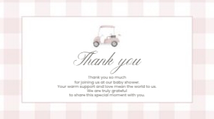 2041 pink golf gift box label: 2041 pink gingham bundle