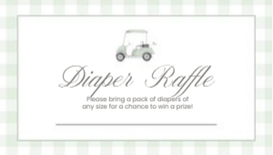 2041 sage green golf baby raffle: 2041 sage green gingham bundle