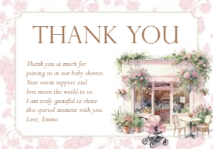 2044 pink thank you card: 2044 pink bundle