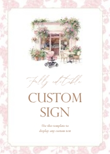 2044 pink custom sign 5x7: 2044 pink bundle