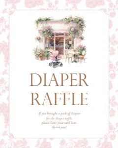 2044 pink Diaper raffle sign: 2044 pink bundle