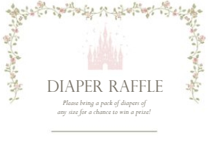 2042 pink 5x3.5 baby raffle: 2042 bundle