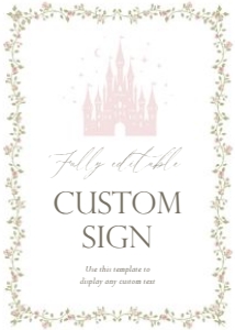 2042 pink custom sign 5x7: 2042 bundle