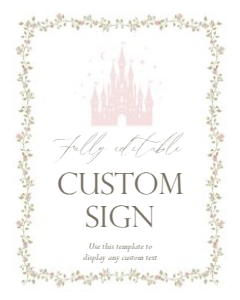 2042 pink custom sign 8x10: 2042 bundle
