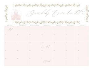 2042 pink Arrival date calendar 18x24: 2042 bundle