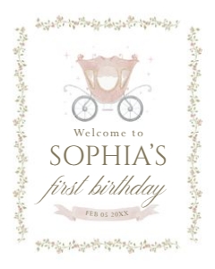 0332 princess Welcome sign 16x20: 0332 welcome sign