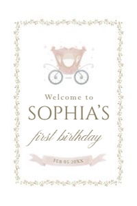 0332 princess Welcome sign 24x36: 0332 welcome sign