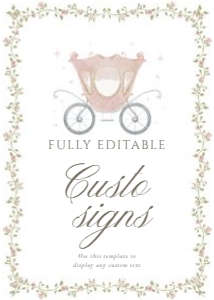 0332 princess Custom sign 5x7: 0332 bundle