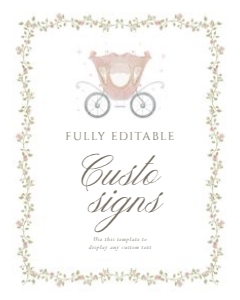 0332 princess Custom sign 8x10: 0332 bundle