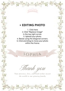 0332 princess thank you card: 0332 bundle