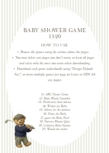 2041 teddy golf baby shower game 2: 2041 teddy golf bundle