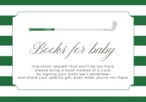 2041 green golf books for baby 3.5x5: 2041 green new to the club mini set
