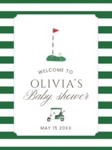 2041 green golf welcome sign 18x24: 2041 green new to the club bundle
