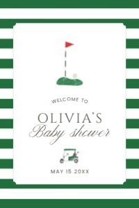 2041 green golf Welcome sign 24x36: 2041 green new to the club bundle
