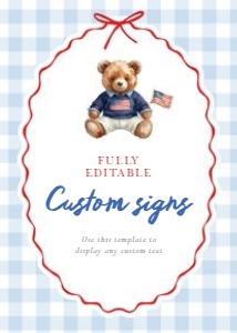 0341 boy custom sign 5x7: 0341 boy bundle