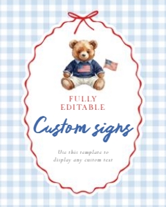 0341 boy custom sign 8x10: 0341 boy bundle