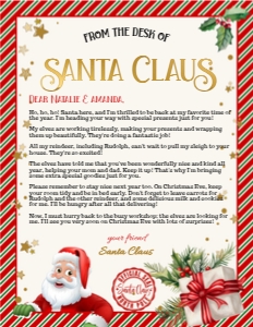 Letter from Santa 5 design preview