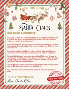 Letter From Santa 1 design preview