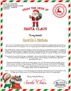 Letter from Santa 10 design preview