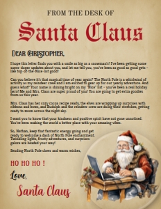 Letter from Santa 16 design preview