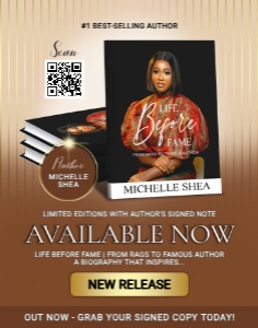 Stylish Brown & Gold Author's Book Release Available Now Sign design preview