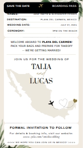 Digital Save The Date [Talia] design preview