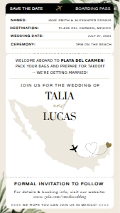 Digital STD [Talia}: Digital Save The Date [Talia]