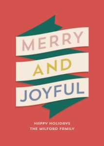 Joyful Banner (Red) design preview