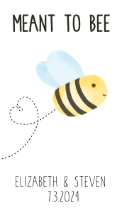 Meant To Bee 2x3.5 Gift Tag: Meant To Bee Gift Tag 2 x 3.5