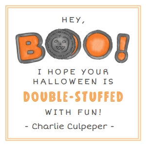 Halloween Cookie Tag: Halloween Cookie Tag *  3 x 3 in