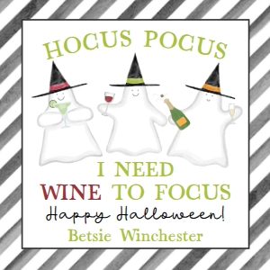 Hocus Pocus Printable Gift Tag: Hocus Pocus Printable Gift Tag  3 x 3 in